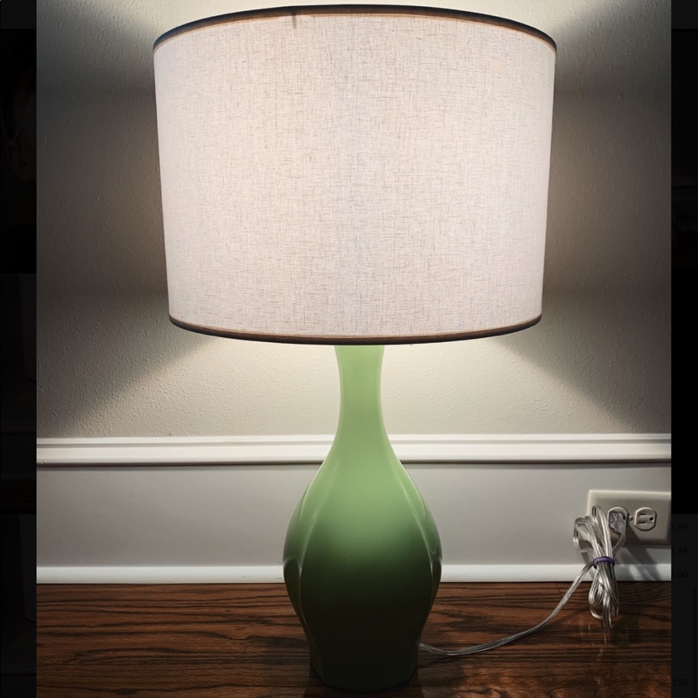 Bright Green Lamp (Shade Included)